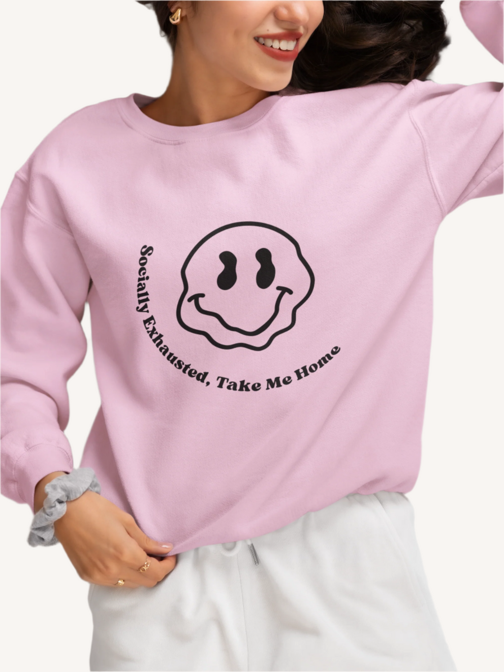 Socially Exhausted Babe Sweatshirt