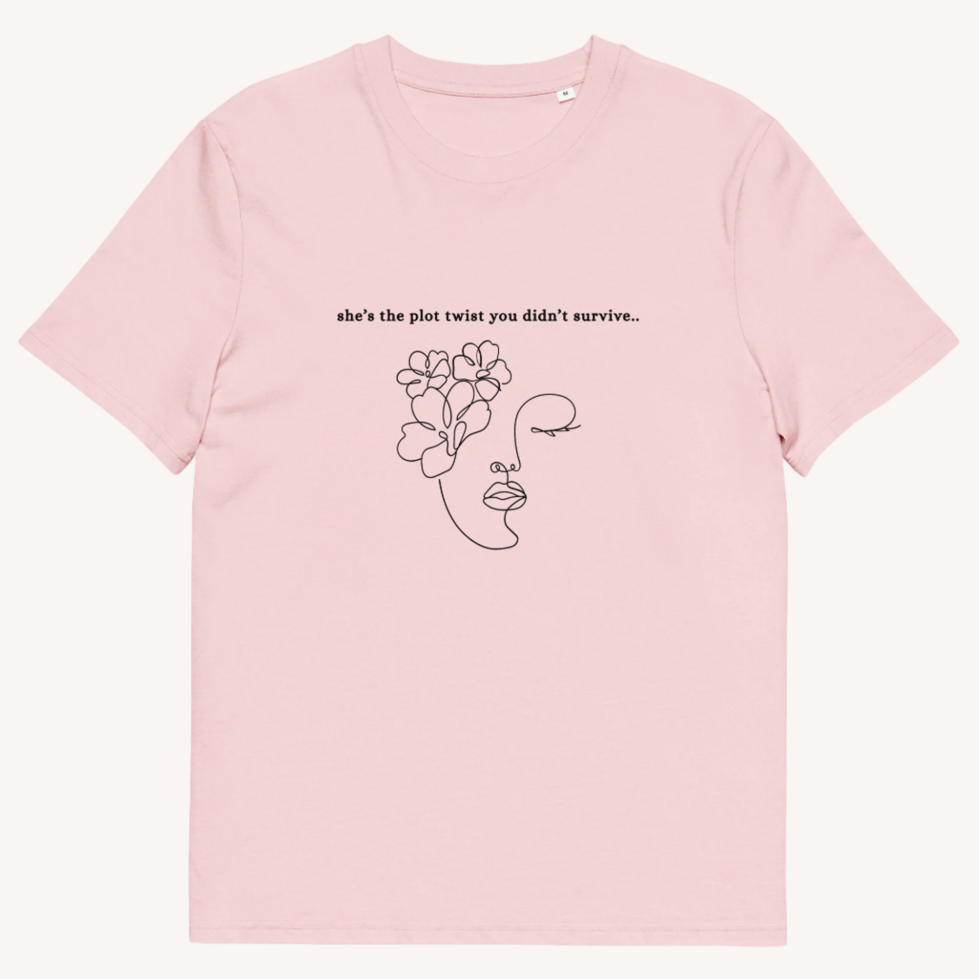 She's The Plot Twist Organic Cotton Tee
