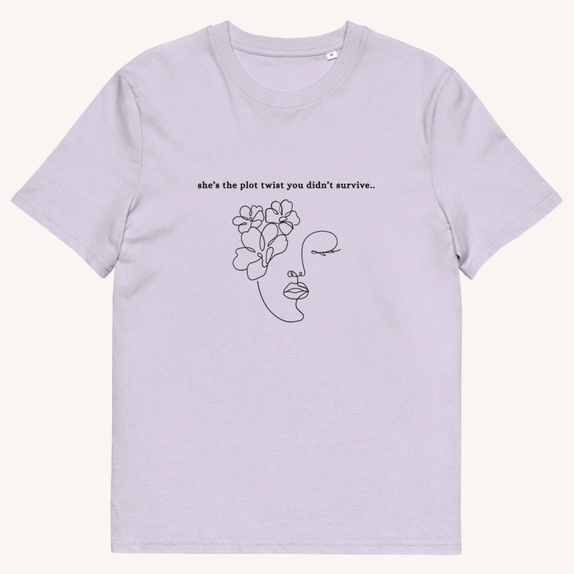 She's The Plot Twist Organic Cotton Tee