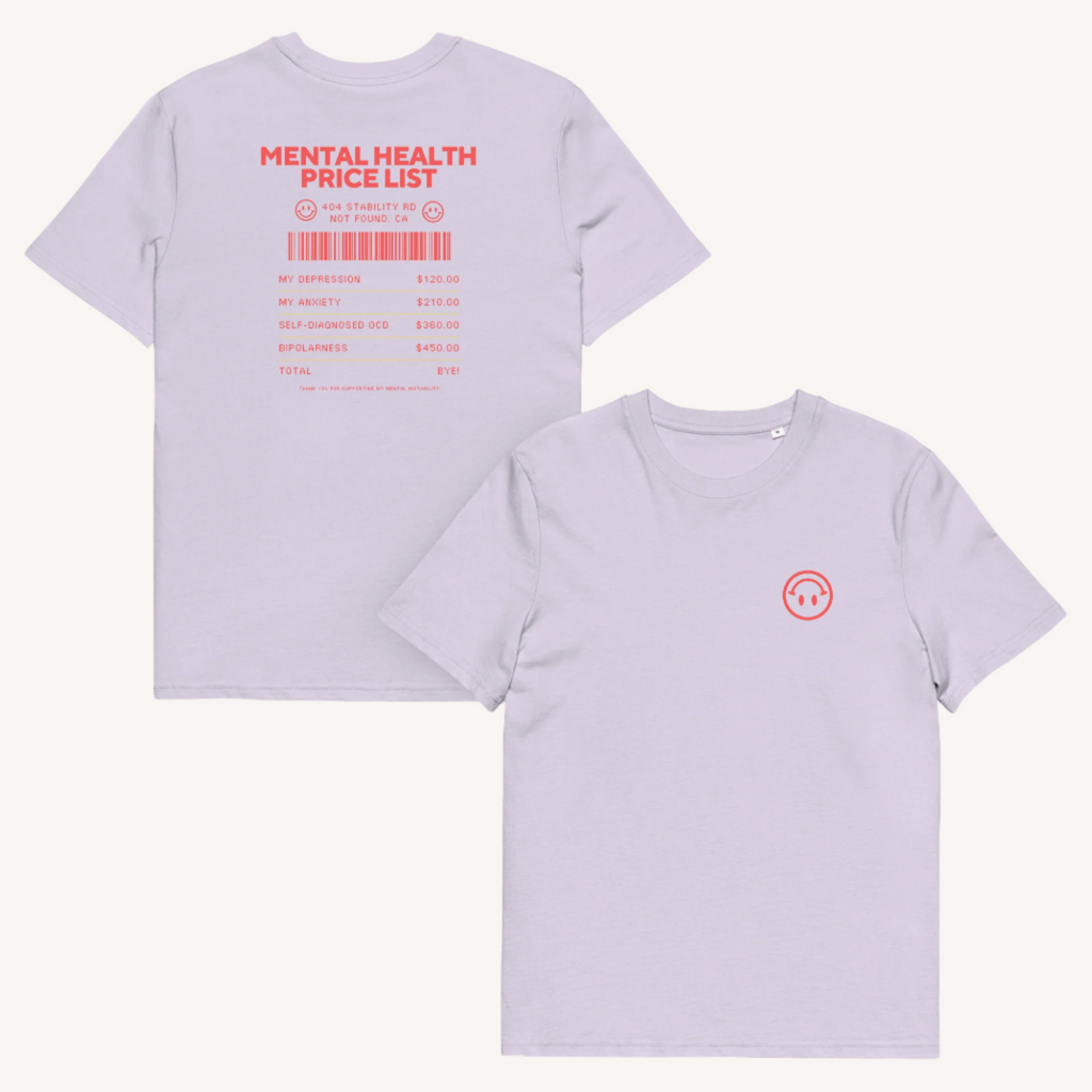 Mental Health Shopping List Organic Cotton Tee