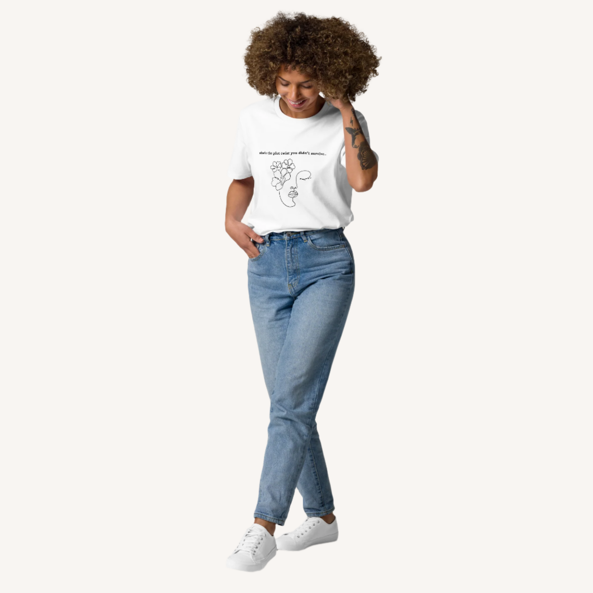 She's The Plot Twist Organic Cotton Tee