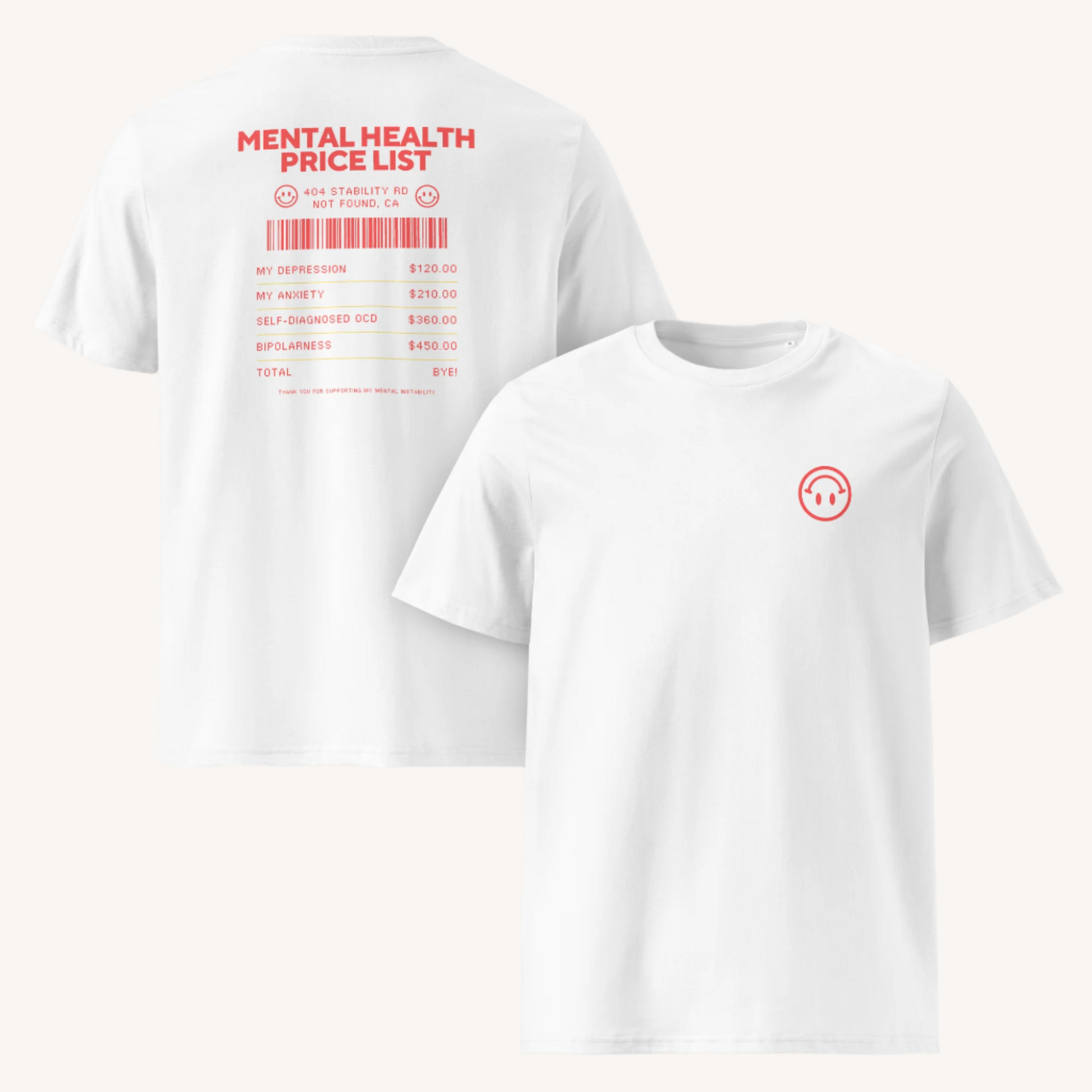 Mental Health Shopping List Organic Cotton Tee